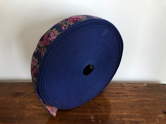 ruban brodé vintage des années tapisserie 60 hippie tapisserie années denim épais ruban large passais décor décoratif grande bobine de bleu fil floral 4c0f3f ruban brodé vintage des années tapisserie 60 hippie tapisserie années denim épais ruban large passais décor décoratif grande bobine de bleu fil floral 4c0f3f