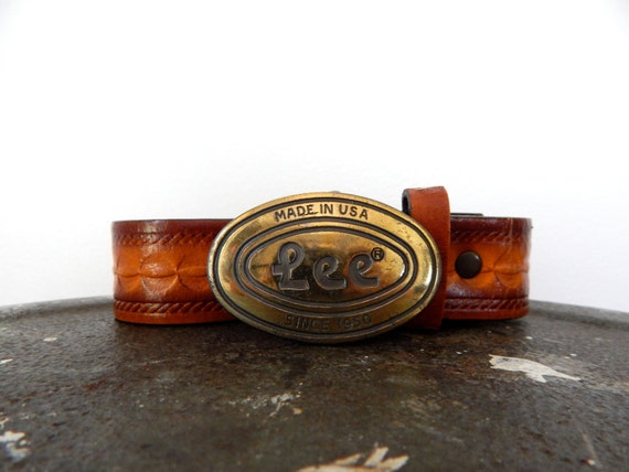 lee leather belt