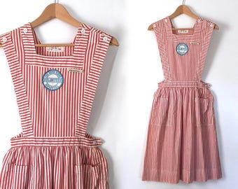 vintage candy striper dress pinafore dress striped apron dress sexy nurse costume red and white nurse uniform retro dress womens costume