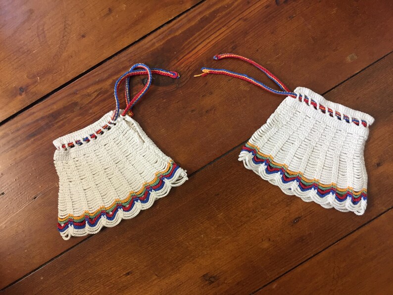 vintage 70s hippie wrist wraps rainbow gloves striped wrist warmers hand warmers boho gloves cool gloves hippie costume knit hand warmers