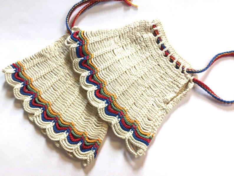 vintage 70s hippie wrist wraps rainbow gloves striped wrist warmers hand warmers boho gloves cool gloves hippie costume knit hand warmers