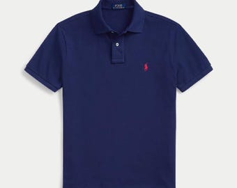 Polo de manga corta de corte clásico para hombre de Ralph Lauren, estilo de diseñador.