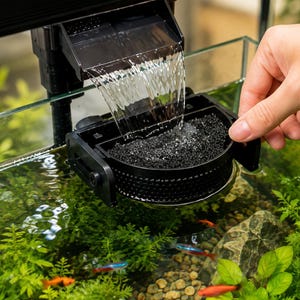 Deflector de filtro de acuario impreso en 3D, reductor de flujo HOB, difusor de agua para pecera, ideal para peces betta, gambas y acuarios plantados. Accesorio para filtro acuático.