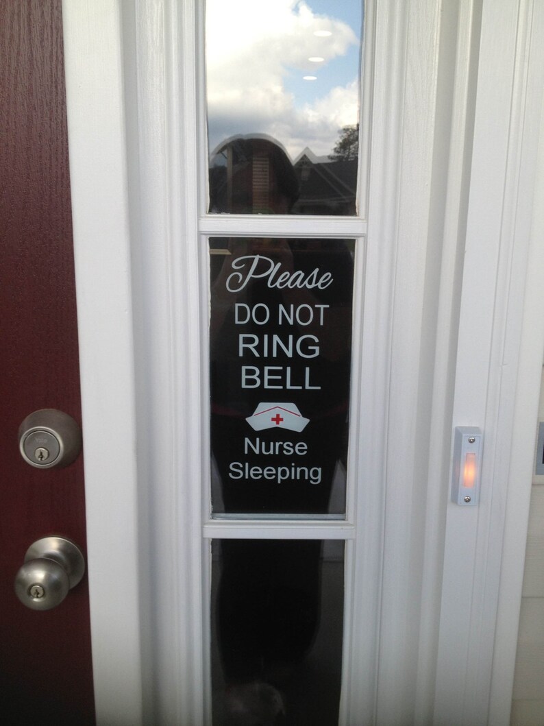 Nurse Do Not Disturb/do Not Ring Bell Decal Etsy
