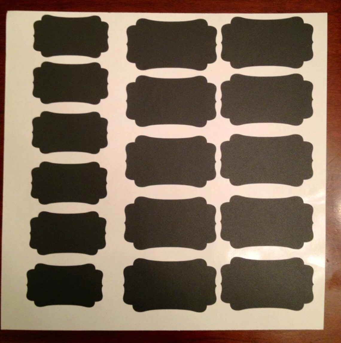 Chalkboard Labels Repositionable/set of 17 Labels 2 Sizes Etsy