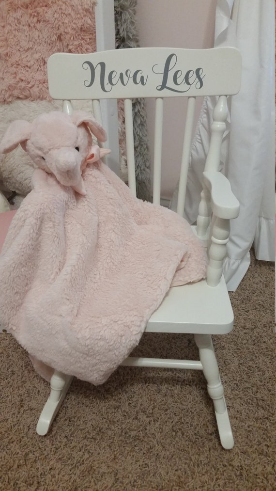 childs rocking chair with name