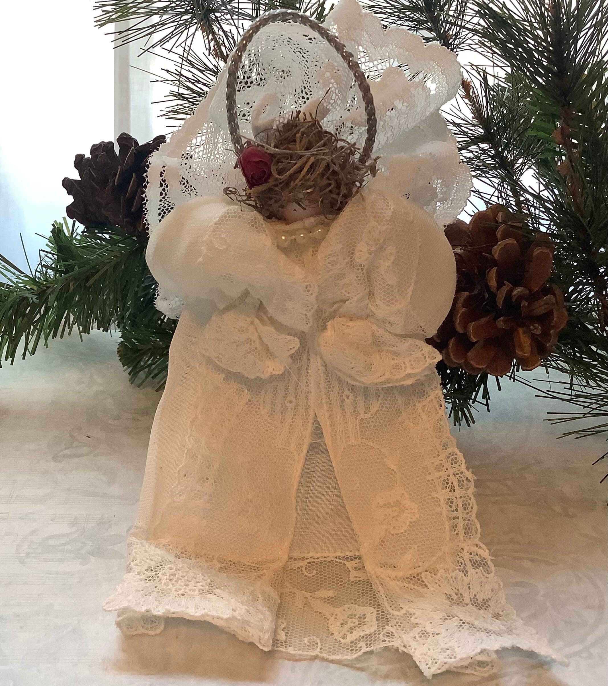 Vintage Lace Angel Ornaments - Etsy