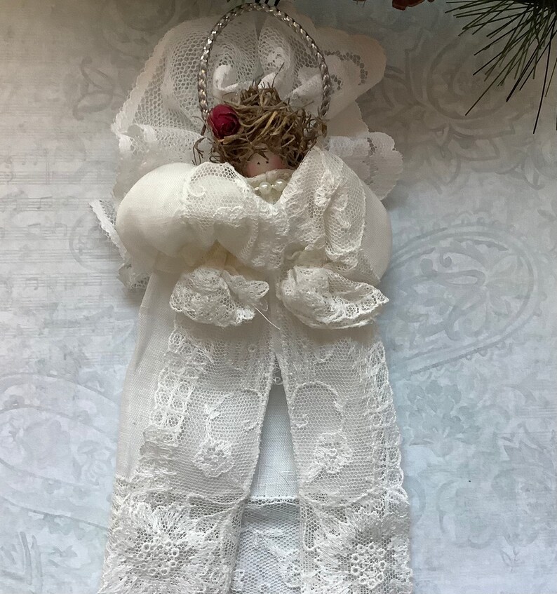 Vintage Lace Angel Ornaments - Etsy