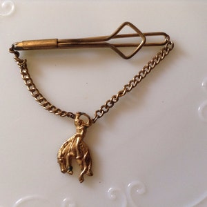 Vintage Bucking Bronc Tie Bar