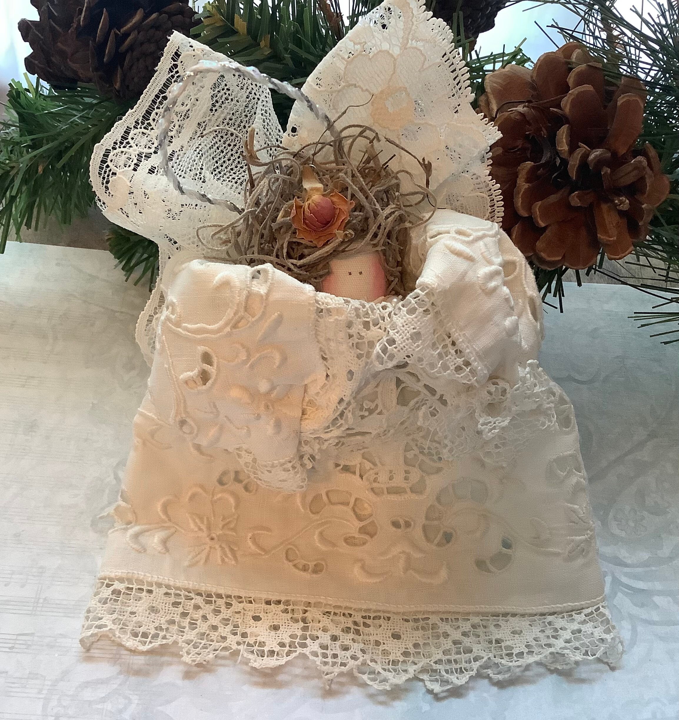 Vintage Lace Angel Ornaments - Etsy