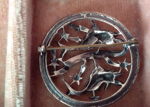 Vintage Sterling Pisces Brooch/Pin - image 5