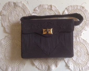 1930's Little Brown Purse, Vintage Bag, Collectible Purse