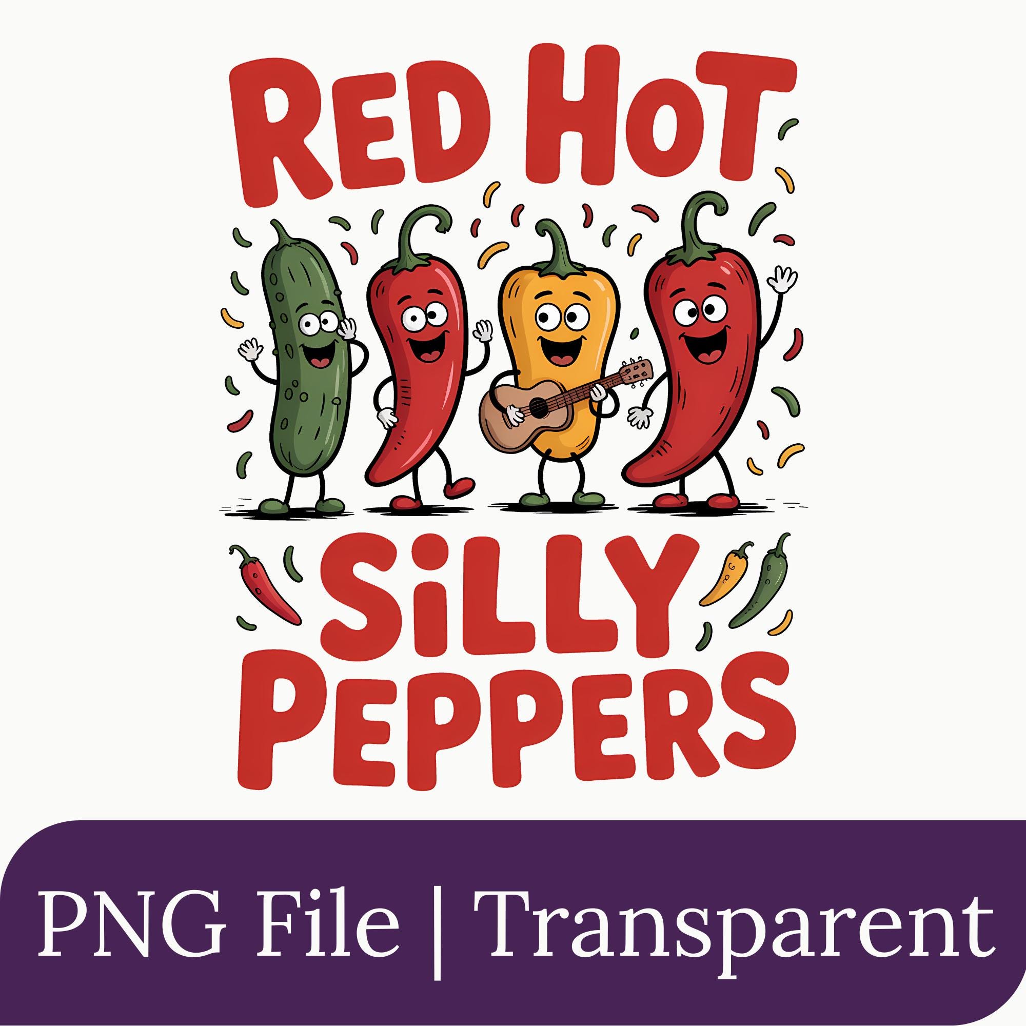 Red Hot Silly Peppers Kids - Etsy