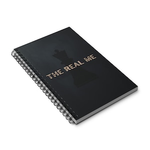The Real Me spiral journal | Chess King silhouette notebook