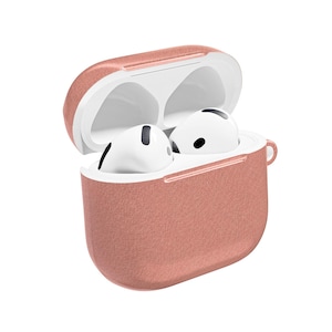 Textured Rose Pink AirPod Case | Slim Protective Cover