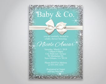 teal baby shower etsy