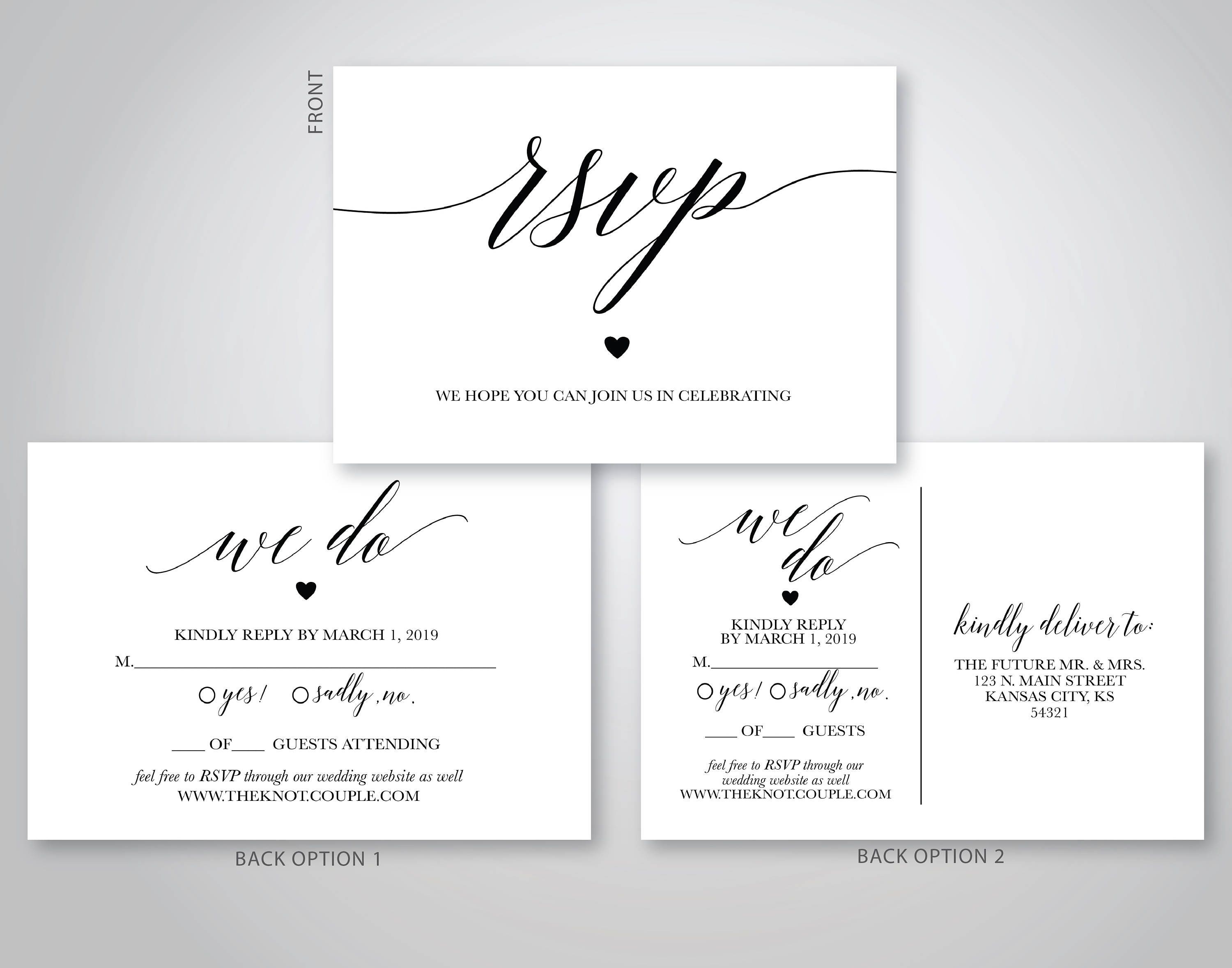 We Do rsvp card, wedding rsvp cards, wedding rsvp postcard, rsvp printable  template, rsvp cards, , #OLDP21 Digital Download With Regard To Free Wedding Rsvp Postcard Template