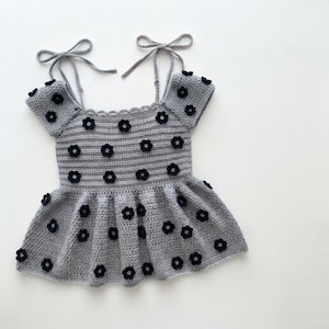Crochet Babydoll Top Pattern PDF, Summer Crochet Top Pattern, Boho Crop Top Pattern, Crochet Tank Top, Festival Top Pattern, Crochet Top PDf