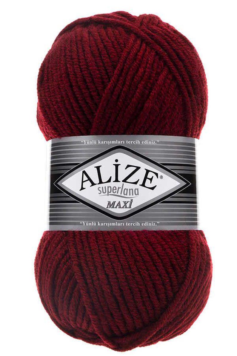 Alize Superlana Maxi Yarn, Bulky Wool Blend Yarn, Chunky Knitting Yarn ...