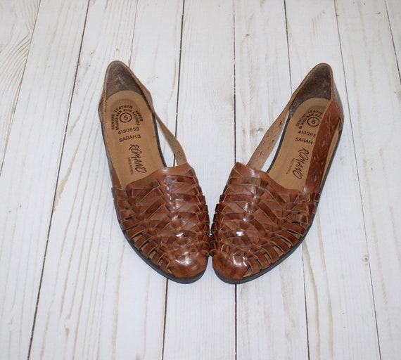 mexican woven leather sandals