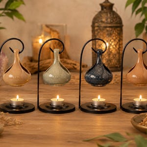 Hängande keramisk vaxbrännare | Aromdiffusor | Zen-dekoration | Wellnesspresent