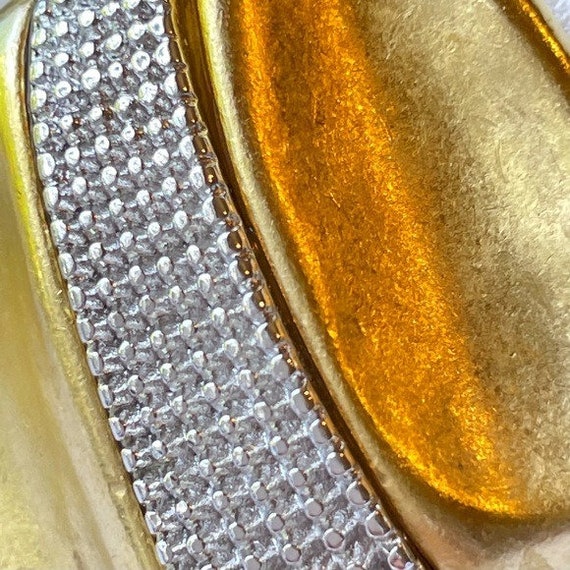 Vintage Erwin Pearl Earrings Big Gold Runway 80’s… - image 3