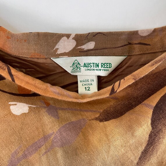 Vintage Austin Reed Skirt Long 90s Cotton Linen F… - image 7