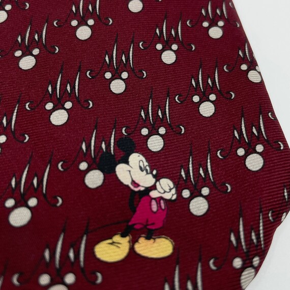 Vintage Disney Tie Hidden Mickey Mouse MM Logo Ba… - image 1