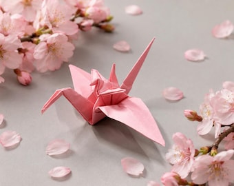 Dubbele origami kraanvogel --Sakura-editie--