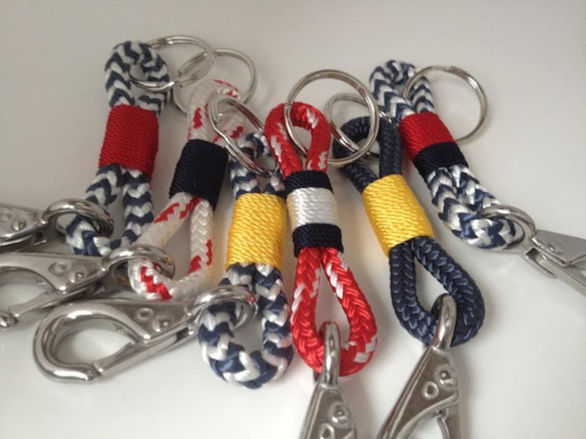 Nautical Rope Keychains Etsy