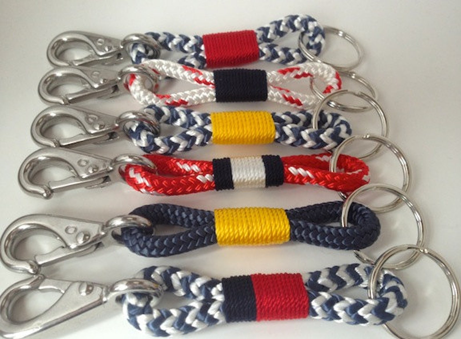 Nautical Rope Keychains Etsy