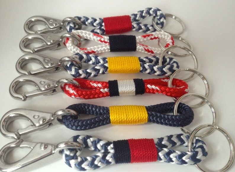 Nautical Rope Keychains Etsy