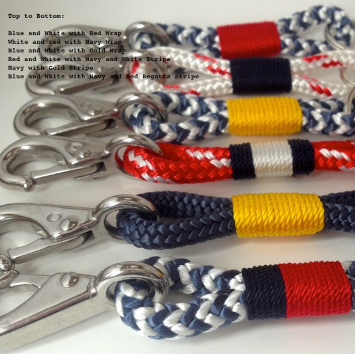 Nautical Rope Keychains Etsy
