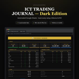 trading journal ict template