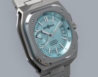 Generalüberholung Bell & Ross BR-X5 BRX5R-1B-ST/SST Eisblaues Zifferblatt