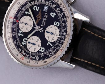 Breitling OldNavitimer A13322 mit schwarzem Zifferblatt aufbereiten