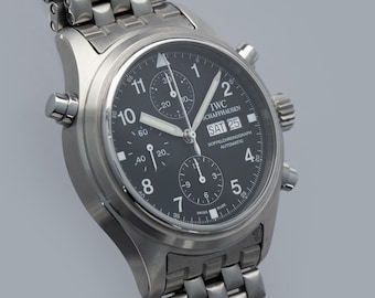 Generalüberholte Pilotenuhr Doppelchronograph IW3713-03 Edelstahl