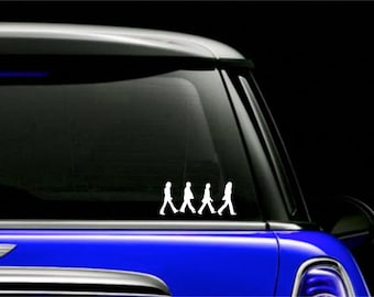Beatles Abbey Road Silhouette Sticker Decal