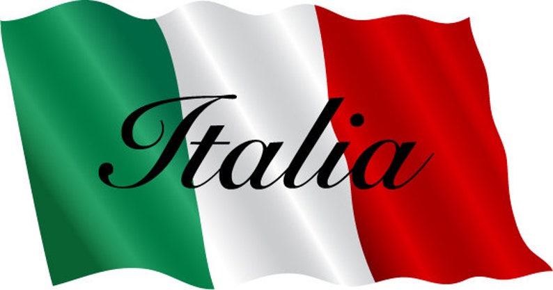 Italian Italia Flag Sticker image 1