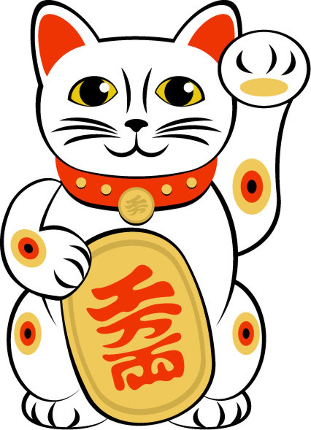 Japanese Lucky Cat Sticker Maneki-neko