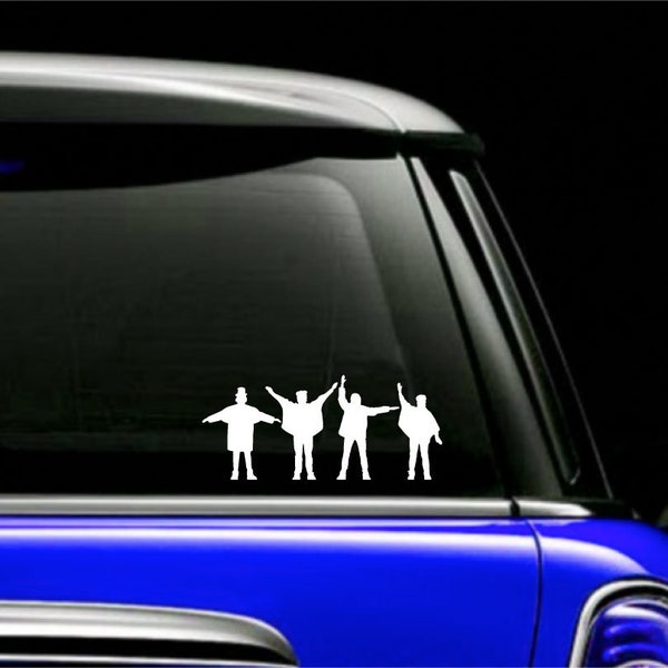 Beatles Help Silhouette Sticker Decal