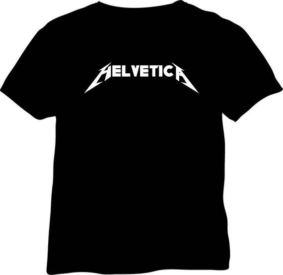 Orkaan Dijk zone Buy Helvetica metallica T-shirt Online in India - Etsy