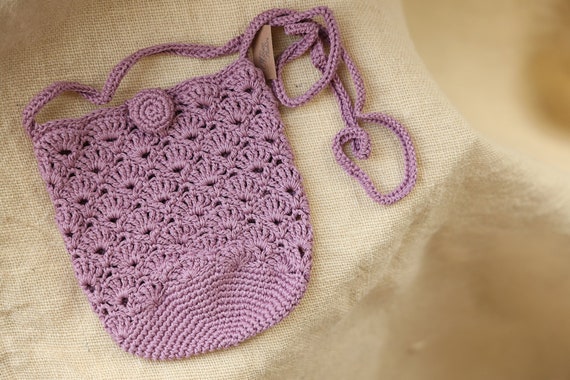 Bolso Ni a Crochet Bolso Vintage Crochet Hecho ticamente Regalo