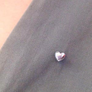 Heart Pin, Heart Brooch, Tiny Heart Pin, Tiny Heart Brooch, Sterling Silver Heart Pin, Pin Badge, Lapel Pin, Love Pin, Collar Pin
