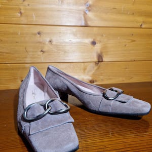 womens grey dress shoes low heel Low Heels Gray Shoes