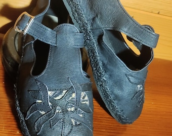 Via Delle Indie Scarpe Donna In Pelle Nera Traforate – Taglia 36