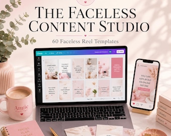 Faceless Reel Templates Bundle | Canva Video Content Creator (Digital Download)