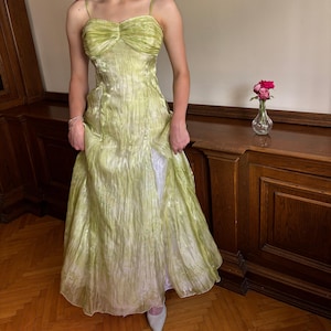 Lime Green Prom Dress - Etsy