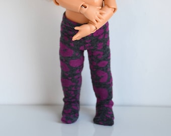 Little grey and purple tights / pantyhose for Lati Yellow, Middie Blythe or Pukifee dolls