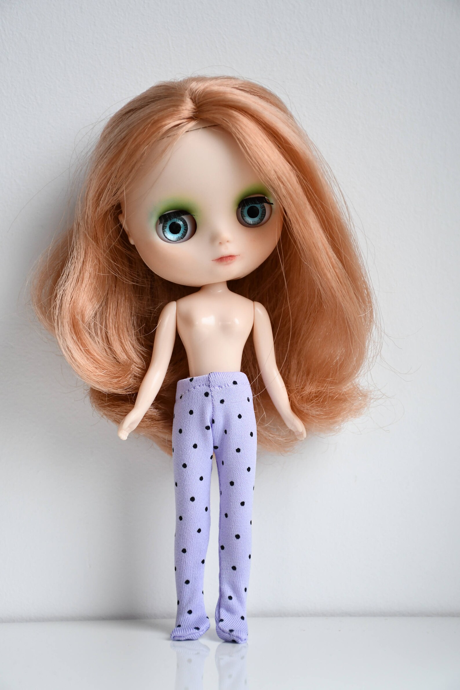 Little Polka Dot Lilac Tights / Pantyhose Lati Yellow Kiddie Etsy